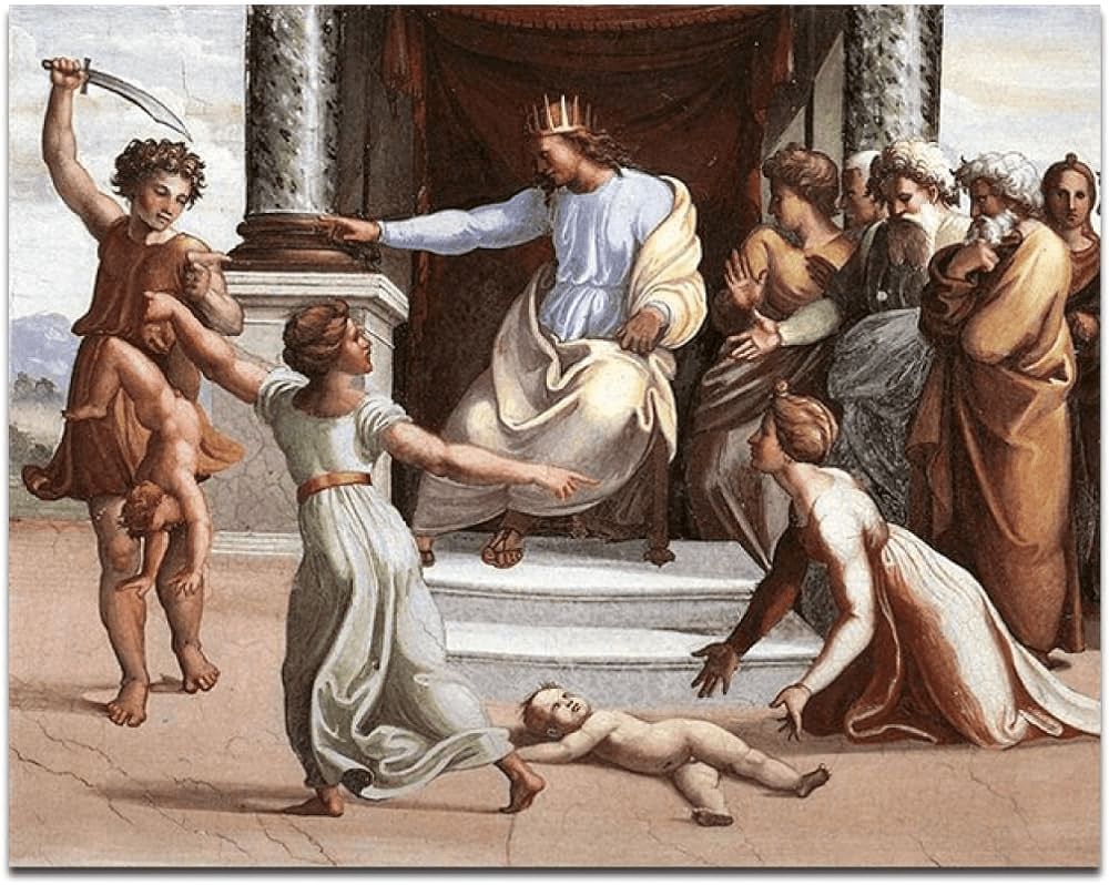 Famous Raffaello Santi "The Judgement of Solomon" 